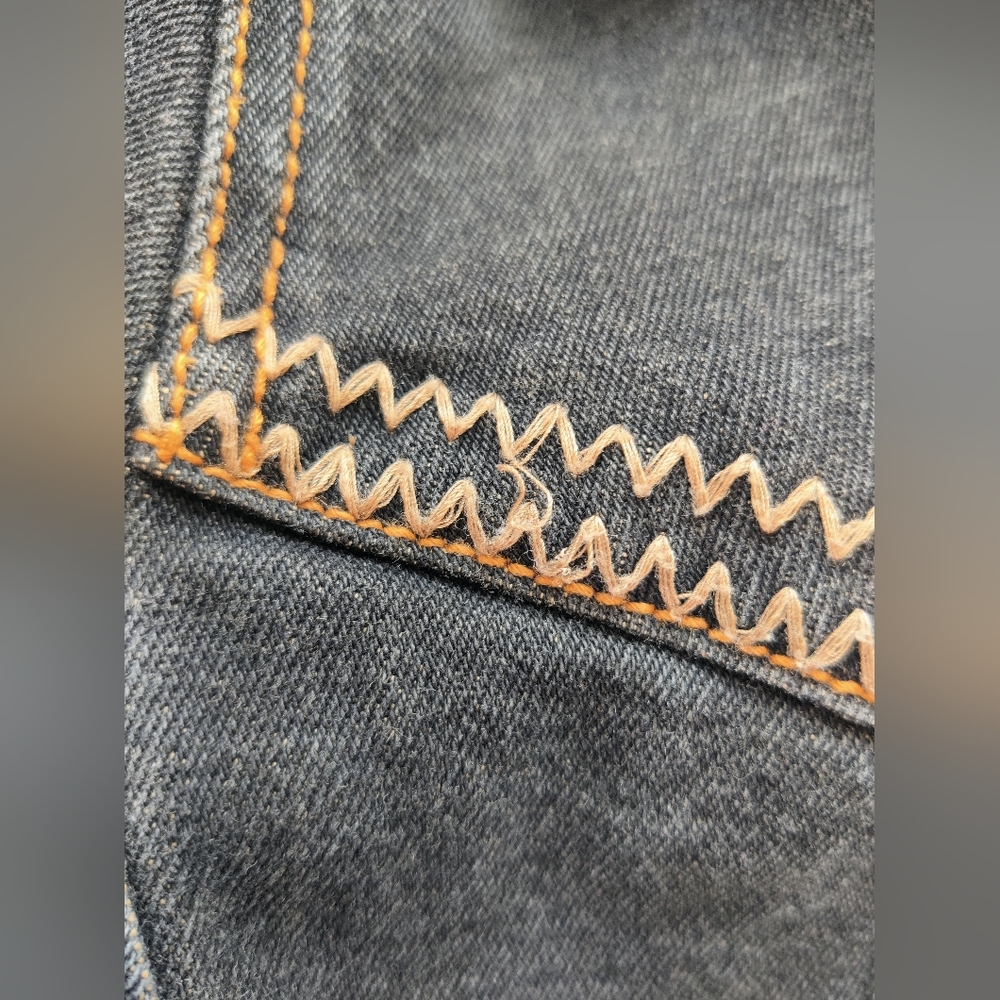 Denim Button Jacket - image 8